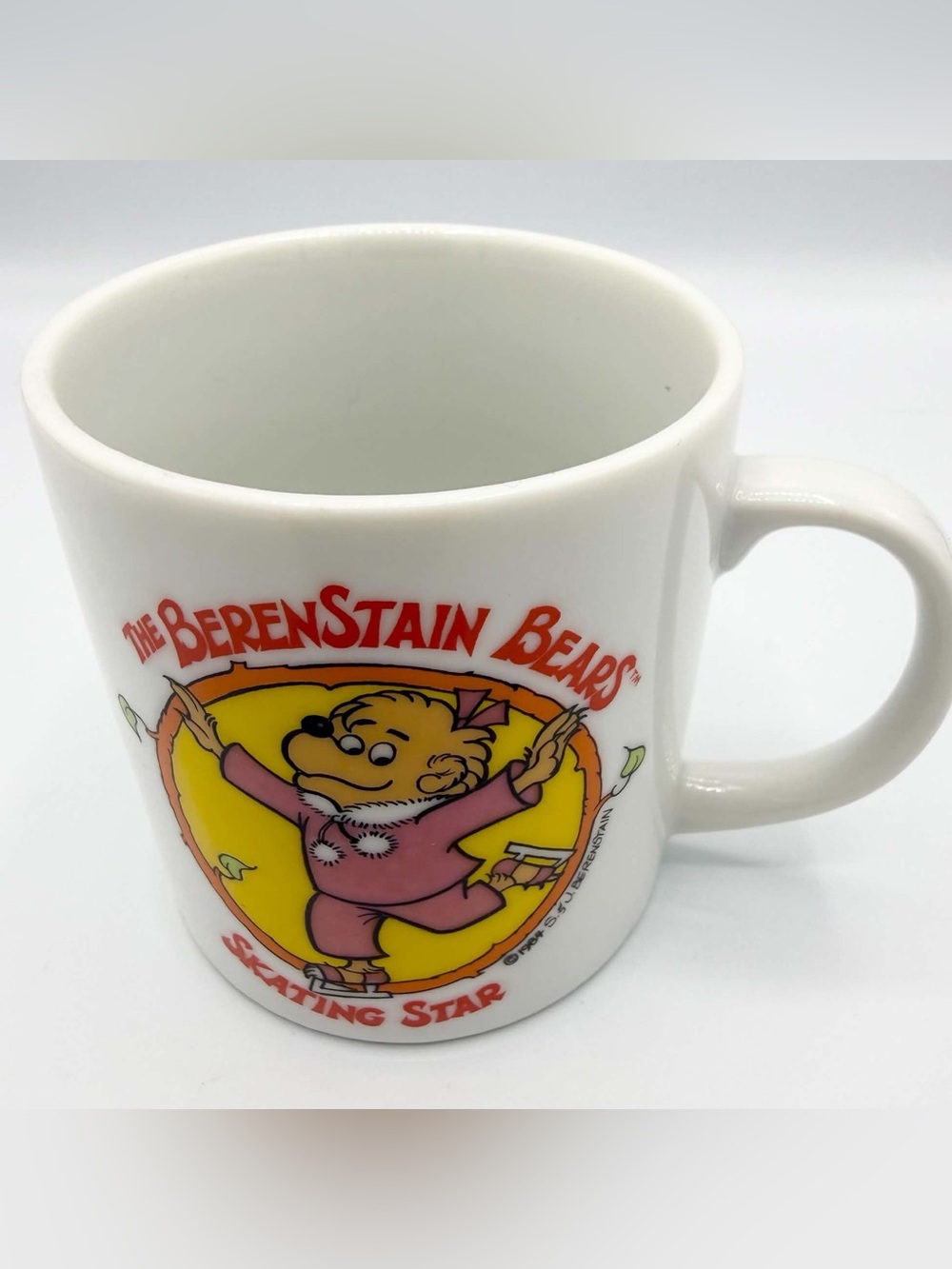 The Berenstain Bears Skating Star 1984 Contenova Childrens Mug
